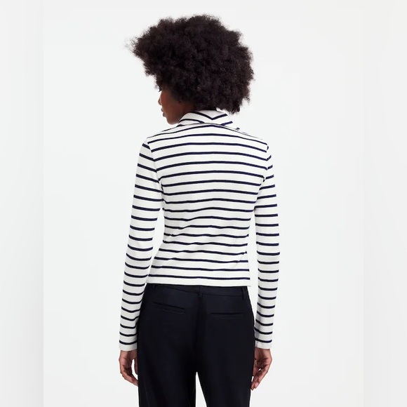 Madewell Ribbed Zip-Front Tee - Picture 5 of 8